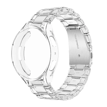 Прозрачный ремешок Чехол Протектор Для Samsung Galaxy Watch 6 5 4 44/40 мм Браслеты Galaxy Watch 4 6 Classic 43/47 мм 46/42 мм Band