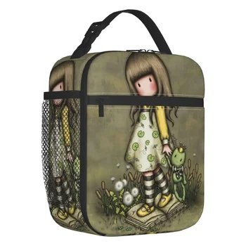Gorjuss Doll Изолированные сумки для ланча для женщин Аниме Девушка Многоразовый термокулер Bento Box School