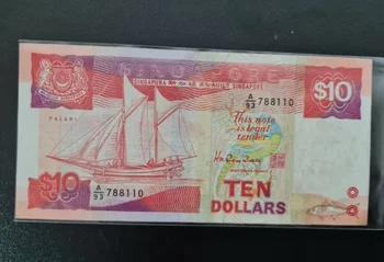 1988 Сингапур 10 DOLLAR Original Notes XF (Fuera de uso Ahora Collectibles)