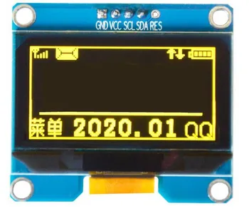 1,54 дюйма PM OLED-модуль IIC интерфейс I2C 12864 дисплей экран белый синий желтый цвет SSD1309 SPD0301 драйвер ИС