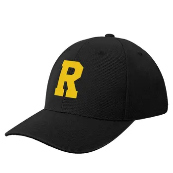 Алфавит, желтый R, спортивная буква R Бейсболка черная Джентльменская шляпа рыбацкая шляпа Женский пляж Мужской