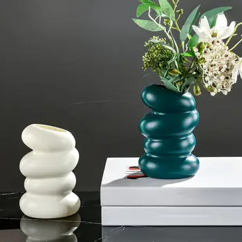  Цветочная ваза Высокая прочность Современный стол Спиралевидная ваза для цветов Украшение центральных элементов