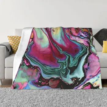 Красочный абстрактный мрамор Одеяло диван-кровать Luxury Throw Blanket