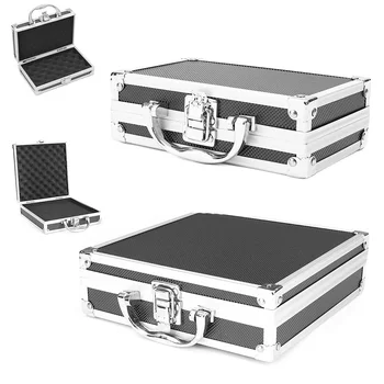 Ящик для инструментов Ящик для инструментов из алюминиевого сплава Чехол для хранения Портативный чехол для инструментов Дорожный багажник Чехол Сейф