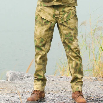Тактические длинные брюки-карго 65/35 Ripstop Профессиональные брюки Woodland Тактические брюки FG Iron Black MilitaryБрюки Мужской камуфляж