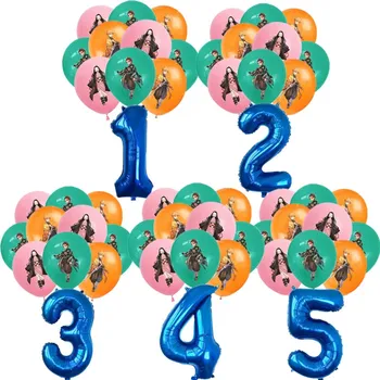 11pcs Demon Slayer Латексный номер Набор воздушных шаров Kimetsu No Yaiba Тема Ballon Globos День рождения Детский душ Украшение для вечеринки