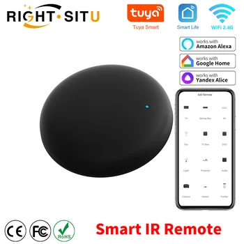 Tuya WiFi Smart IR Remote Control Smart Life APP Заменить TV DVD AUD AC Remote Works с Alexa Google Home
