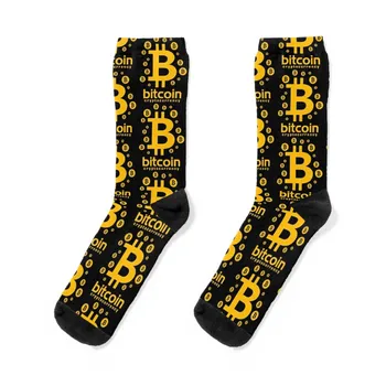 Bitcoin Криптовалюта Логотип Носки Спорт Футбол Нескользящие Носки Мужские Женские