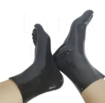 удобный натуральный черный носок с коротким носком для щиколотки 100% латексная резина размер s-xl 0,4 мм специальная цена ручная настройка