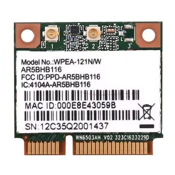 Беспроводная сетевая карта Atheros AR9832 AR5BHB116 2,4/5 ГГц Однокристальная 300 Мбит/с 802.11N MINI PCI-E Беспроводная карта WIFI