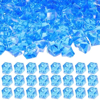 450 шт. Поддельные кубики льда Ледяные блоки Акриловые камни Акриловые кубики Фотореквизит
