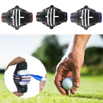 Маркер мяча для гольфа Устойчивый маркер мяча для гольфа Профессиональный набор инструментов для выравнивания мяча для гольфа с зажимом для скрайбирования на 360 градусов Синий лайнер