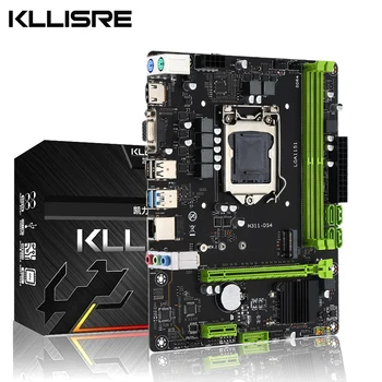 Kllisre H310 PC Материнская плата LGA 1151 Поддержка DDR4 Ram NVME M.2 SATA3.0 USB3.0 Desktop H310M