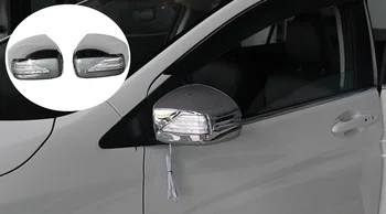 Дверные накладки на зеркала заднего вида со светодиодными автомобильными аксессуарами для Honda CITY Grace Sedan 2015 2016 2017 ABS хромированный стайлинг автомобиля