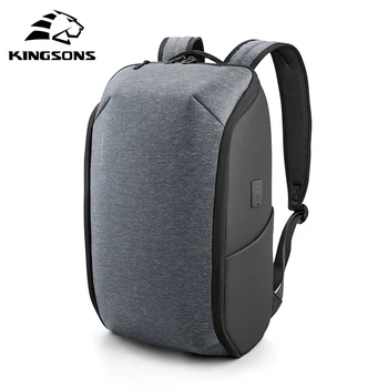 Kingsons Водонепроницаемый мужской рюкзак Складной рюкзак для ноутбука для путешествий 15,6-дюймовые мужские школьные сумки для мальчиков-подростков