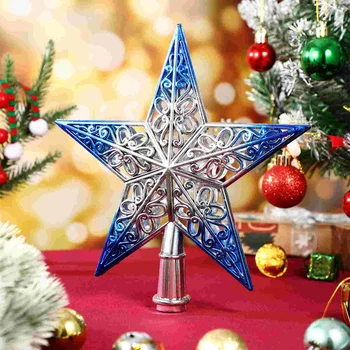 Рождественская елка Звездный топпер Украшение звездной вечеринки Верхушки для елки Синие декоративные принадлежности Благоприятствует патриотическому рождественскому украшению