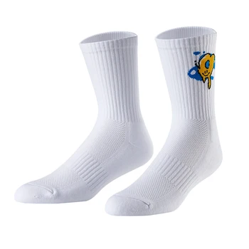 Veidoorn Lucky Numbers Спортивные носки для мужчин и женщин Длина экипажа Дышащие однотонные хлопчатобумажные носки