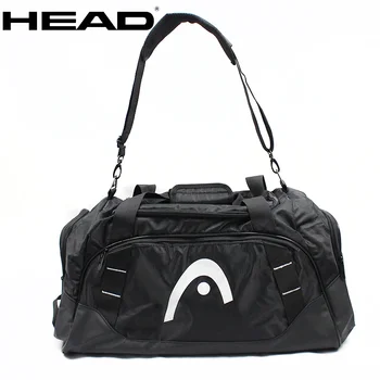 New Head теннисная баскетбольная сумка Сумка для одежды для бодибилдинга Черный цвет с обувью сумка для 1-2 ракеток