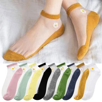 Независимые носки Дышащие короткие носки Повседневные сращивание Женщины Симпатичные 5 шт. Сетчатые маленькие носки Большой размер для мужчин Кальцетин