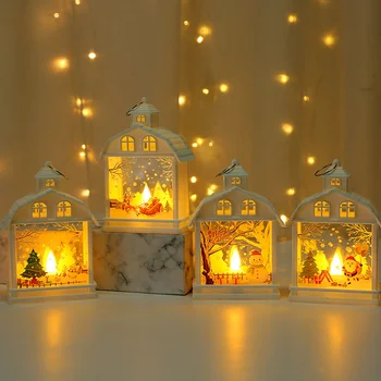 9styles Рождественский фонарь Свет Веселые рождественские украшения для дома 2023 Navidad Рождественские елочные украшения Рождественские подарки Новый год