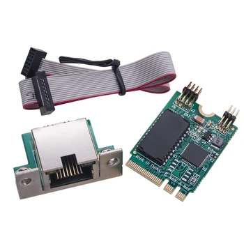 M.2 Гигабитный адаптер локальной сети 2,5G/1000/100 Мбит/с M2 RJ45 Сетевой адаптер RTL8125BG чип PCIE Шина PCIE Сетевая карта Mini PCIE