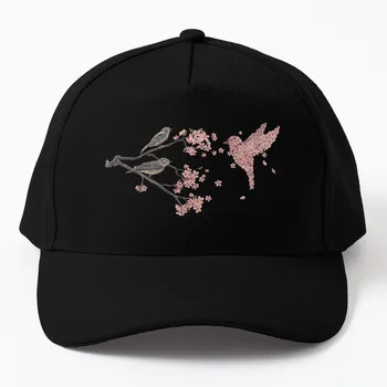 Blossom Bird Бейсболка Детская шапка Солнцезащитная кепка черная Женская пляжная шапка Мужская