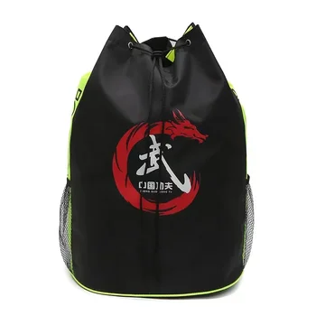 Профессиональная сумка для тхэквондо Боксерский рюкзак Оксфордская ткань Спортивная спортивная сумка Боевые искусства Бокс большой емкости Веревочная спортивная сумка