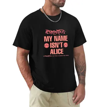 Алиса Синусоида Волна и Хроматика Типография Футболка больших размеров Топы Аниме футболка толстовка Мужская одежда