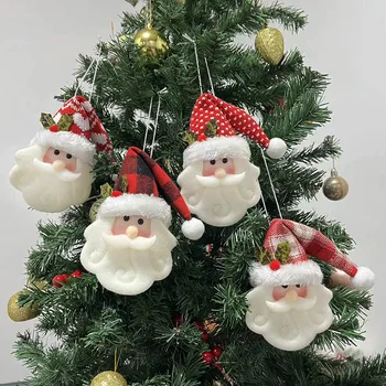 Рождественские украшения Рождественская елка Подвеска Санта-Клаус Оранменты Счастливого Рождества Декор С Новым 2024 годом