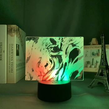 Двухцветная светодиодная лампа Аниме Отбеливатель Genryusai Shigekuni Yamamoto для спальни Декор День Рождения Подарок Двухцветный Свет Манга Отбеливатель