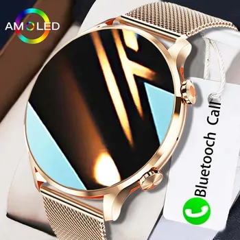 2023 Новые модные женские смарт-часы 1,39 дюйма AMOLED полноэкранные сенсорные HD Bluetooth Call IP67 водонепроницаемые смарт-часы для Android IOS