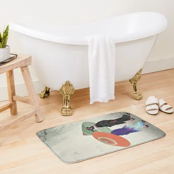 Два коврика для ванны Geishas в ванной комнате Коврик для унитаза Современные аксессуары для ванной комнаты Коврик для аксессуаров для ванной комнаты