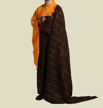 УНИСЕКС высокое качество известный бренд буддийские монахи боевые искусства ряса халатZuYi одежда аббат бонза светские костюмы для медитации 2 шт./комплект