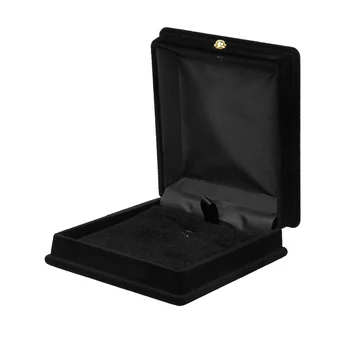1 x бархатное ожерелье цепочка ювелирных изделий дисплей дисплей коробка для хранения подарочный чехол держатель органайзер---черный