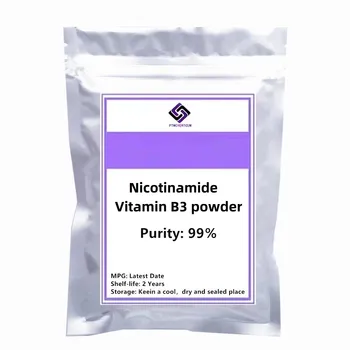 99% никотинамид VB3 Витамин B3 порошок, порошок ниацинамида для отбеливания кожи, эмульсионная добавка для ухода за кожей