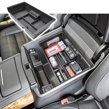 Органайзер для центральной консоли для 2014-2018 Chevrolet Silverado / GMC Sierra 1500, 2500/3500HD (2015-2019), лоток для хранения подлокотника