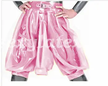 100% латексная резина боксерские шорты до колена розовые шорты Lose Gummi S-XXL