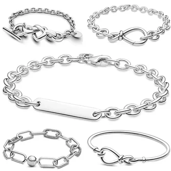 Kenora Jewelry 2023 популярный женский браслет серьги из стерлингового серебра 925 пробы, подходящие для Pandora DIY ожерелье из бисера, подарочные ювелирные изделия