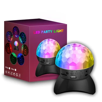 RGB дискотечный светильник с Bluetooth-совместимым динамиком Диско-стробоскопическая лампа USB зарядка для диджея День рождения Ночной клуб Декор