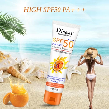 Увлажняющий солнцезащитный крем для ухода за кожей лица и тела SPF60++ UVA/UVB Солнцезащитный крем Масляный контроль Осветление Консилер для кожи