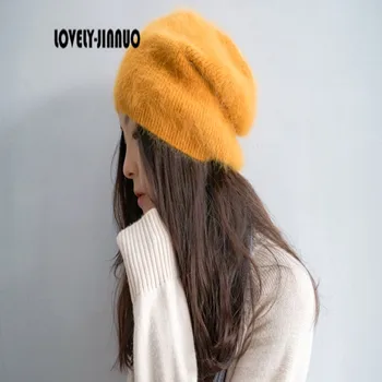 женский зимний женский и мужской шапка прекрасная плюшевая норковая кашемировая шапка зима камауро корейский утолщение бесплатная доставка jn362