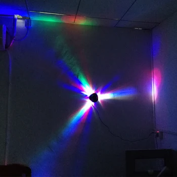 Вращающийся дискотечный свет RGB Звук Активированный светодиодный Вечеринка Сцена Стробоскоп Лампа KTV Шоу для винного паба Сценический свет Аксессуары для вечеринок