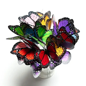 100-128 диапазон символов 20 40 шт. Реалистичные украшения для бабочек монарха для свадьбы в саду - водонепроницаемый на открытом воздухе