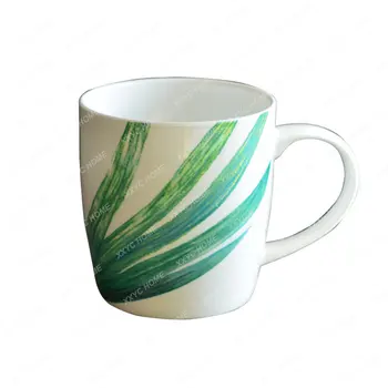 Творческая керамическая чашка Простая пара Чашка Кружка большой емкости Персонализированная кофейная чашка Чашка для питья