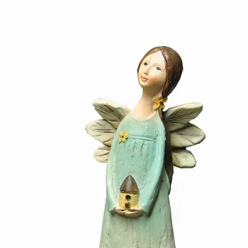 Y Пасторальная ручная роспись имитация дерева ангел цветочная фея тоска для девочки сад суккулентная сцена украшение подарок