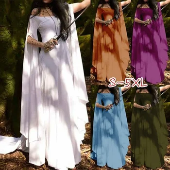 лето женщины средневековая пикси платье фея платье кружевное платье богемный цыганский племенной платье размер s-5xl бесплатная доставка