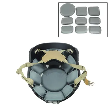 Сменные накладки для шлемов Универсальная пенопластовая мягкая подушка Защитные накладки Комплекты для быстрого / MICH / ACH шлема Аксессуары для шлема для страйкбола