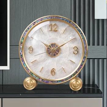 Tiktok shell настольные часы настольный стол настольные аксессуары для часов роскошный письменный стол гостиная латунный маятник