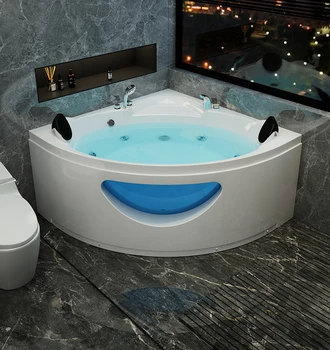 Массажная ванна для серфинга, акриловая бытовая веерная ванна для взрослых, треугольная ванна