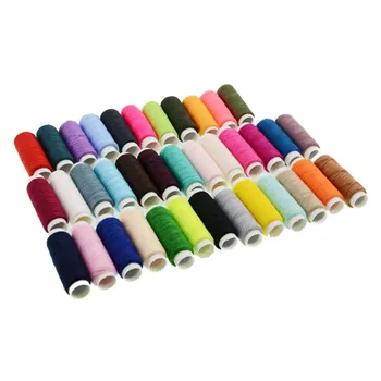10 шт. 39 цветов 110 ярдовPolyster Ручная швейная нить 402 Высокопрочные швейные нитки для машинной вышивки